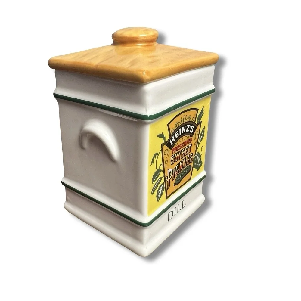 Country Store Spice Jar Collection - Porcelain - Vintage - Dill‎